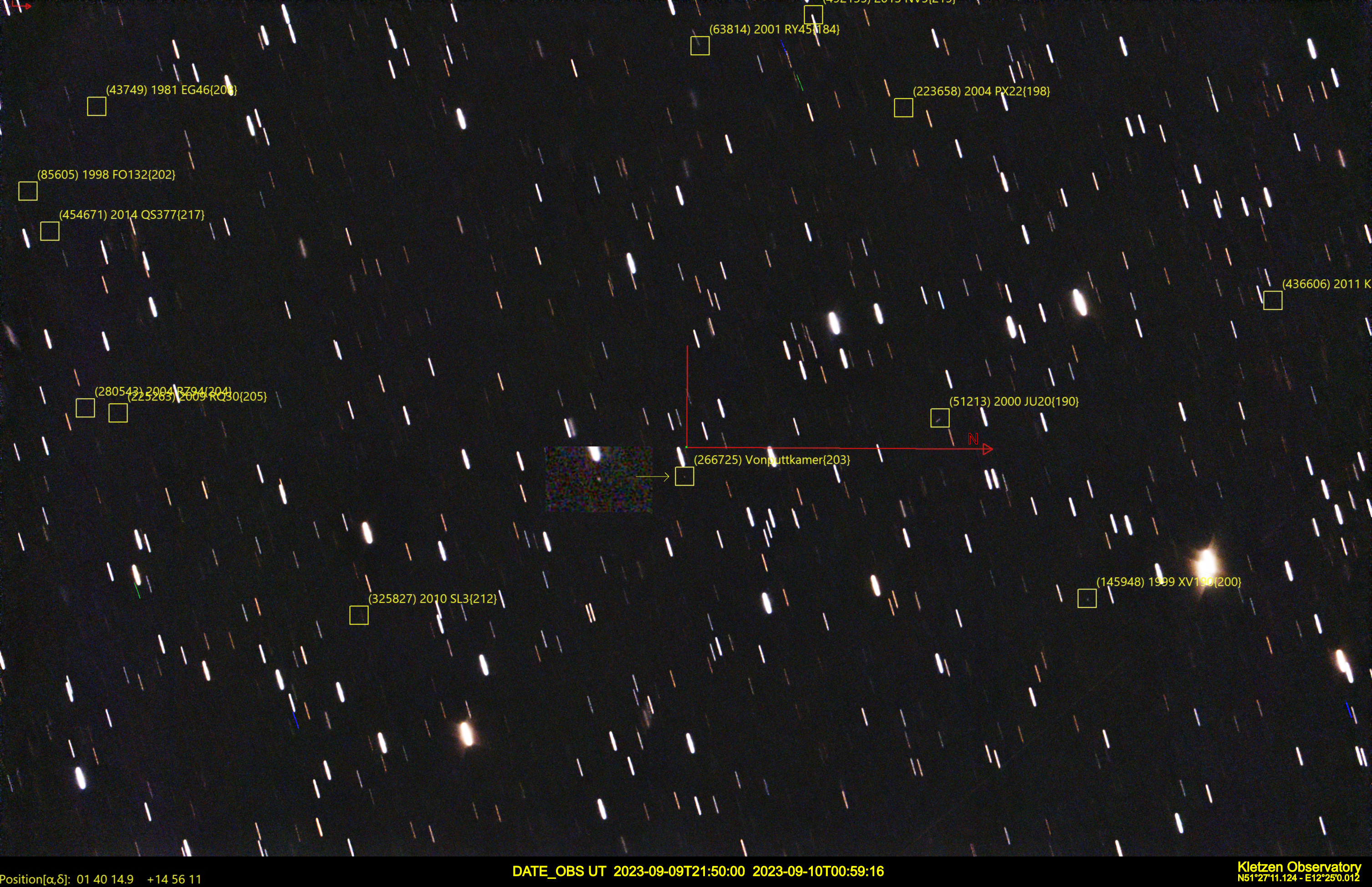 Asteroid 266725 Vonputtkamer (2009 RU26)